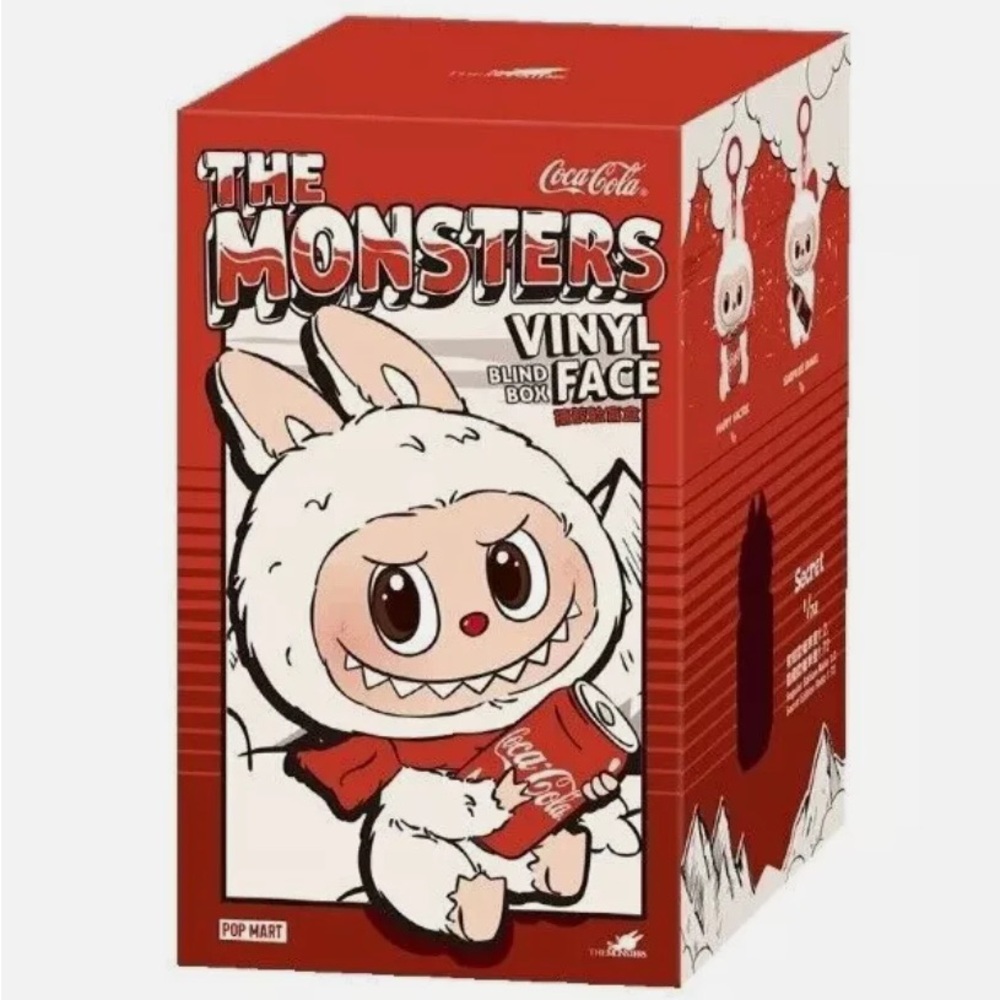 Unopened Labubu. Coca-Cola The Monsters Vinyl Box - Red and White